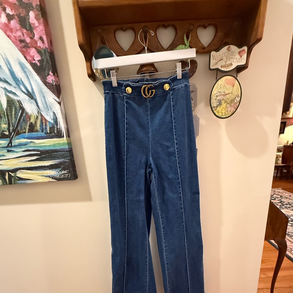 Blue High-Waisted Women Jeans New Without Tags M